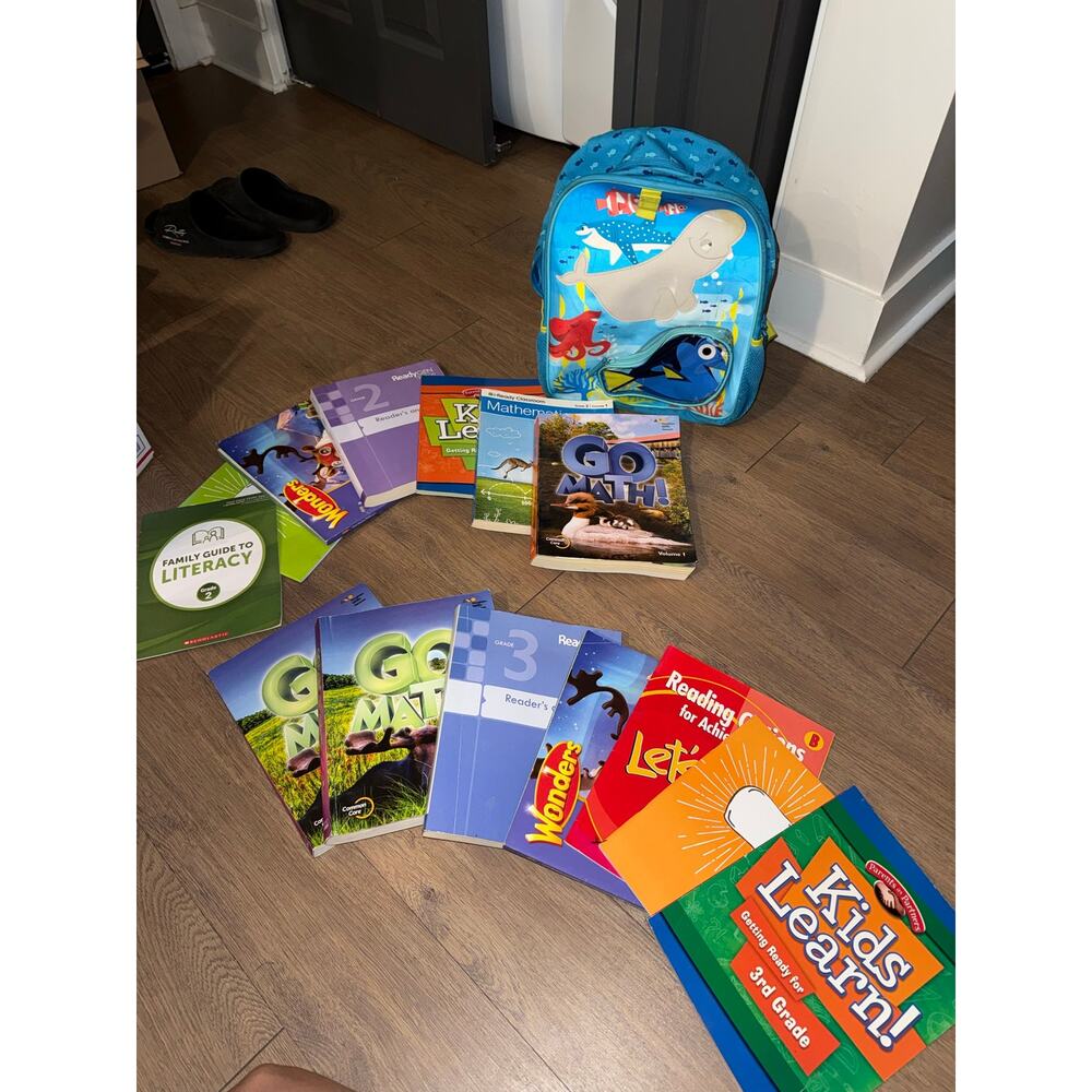 2nd & 3rd grade school textbooks like Go Math, New , Paperback, I-ready